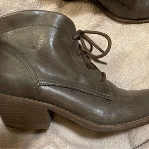 Brown Leather Ankle Boots